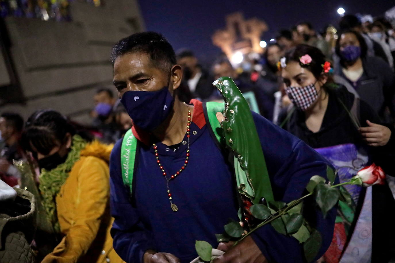 Fotos: Esperanza y medidas sanitarias para la Virgen de Guadalupe