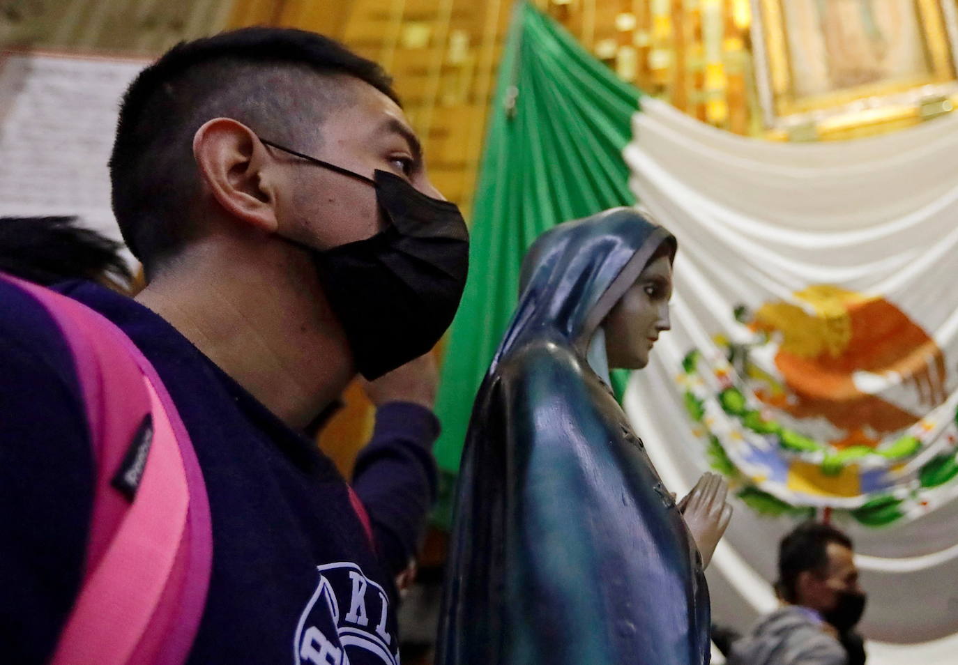 Fotos: Esperanza y medidas sanitarias para la Virgen de Guadalupe