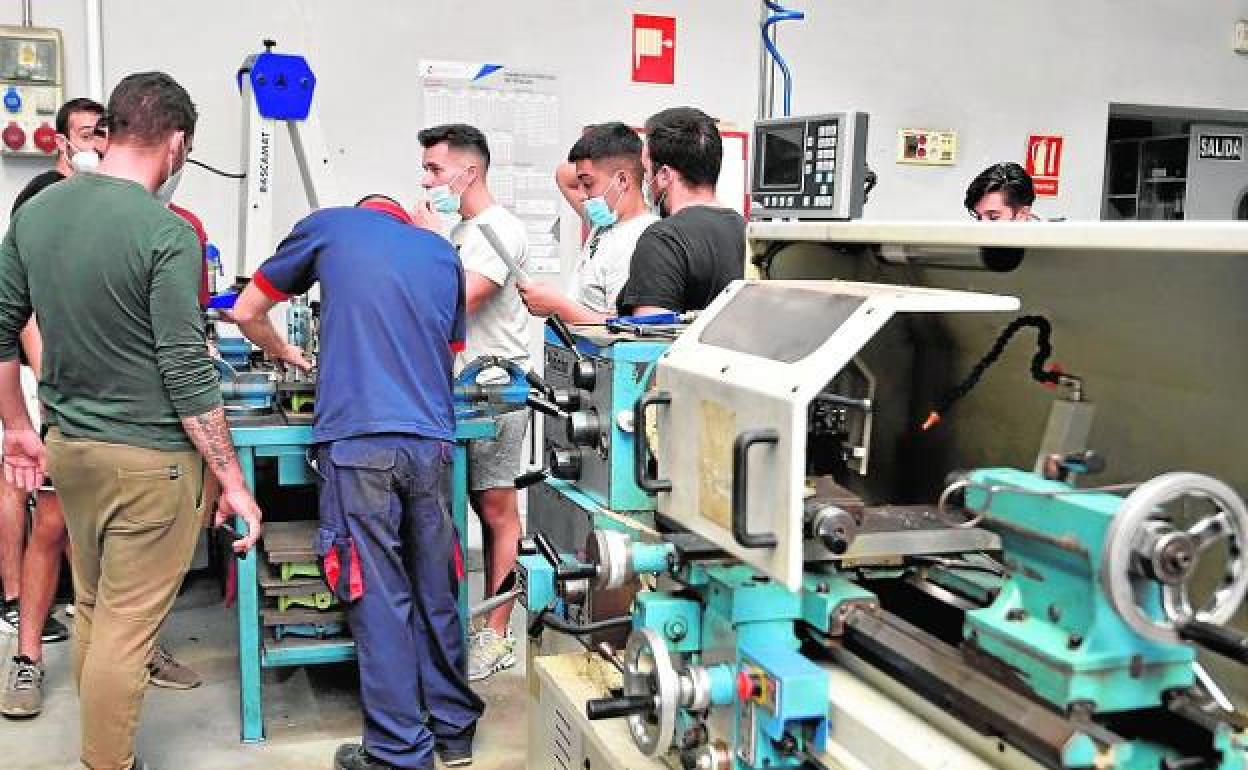 Imagen de archivo de un taller de FP. 