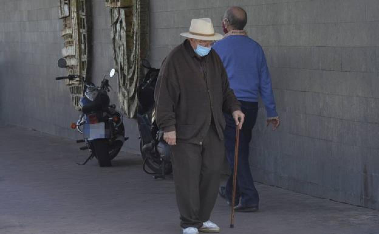 Un pensionista paseando, en una imagen de archivo.