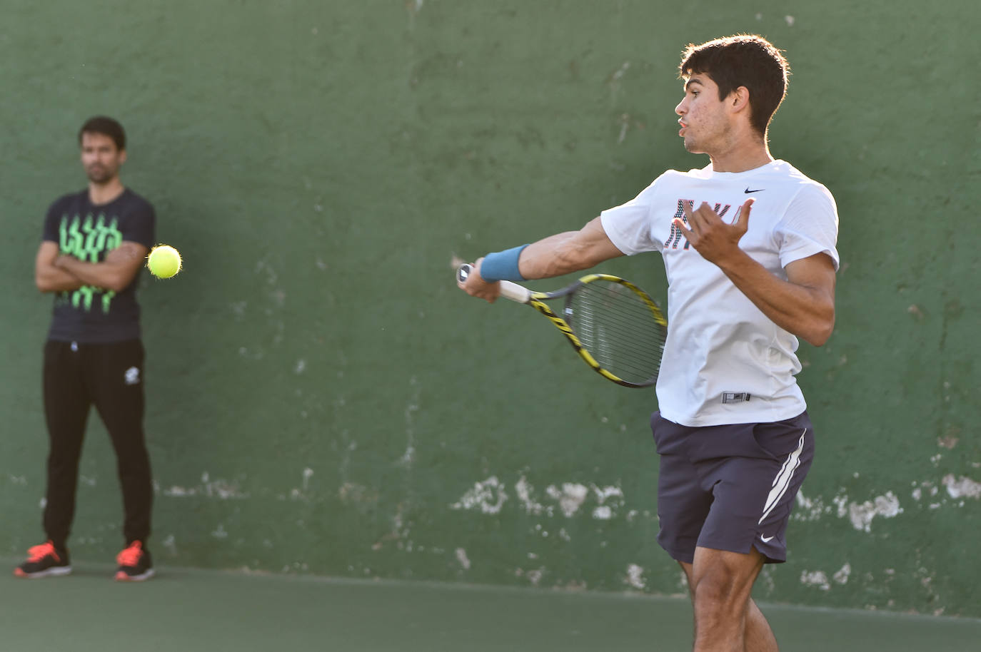 Fotos: Entrenamiento de Carlos Alcaraz en Murcia