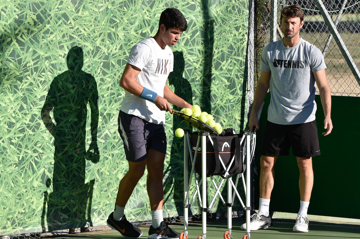 Fotos: Entrenamiento de Carlos Alcaraz en Murcia