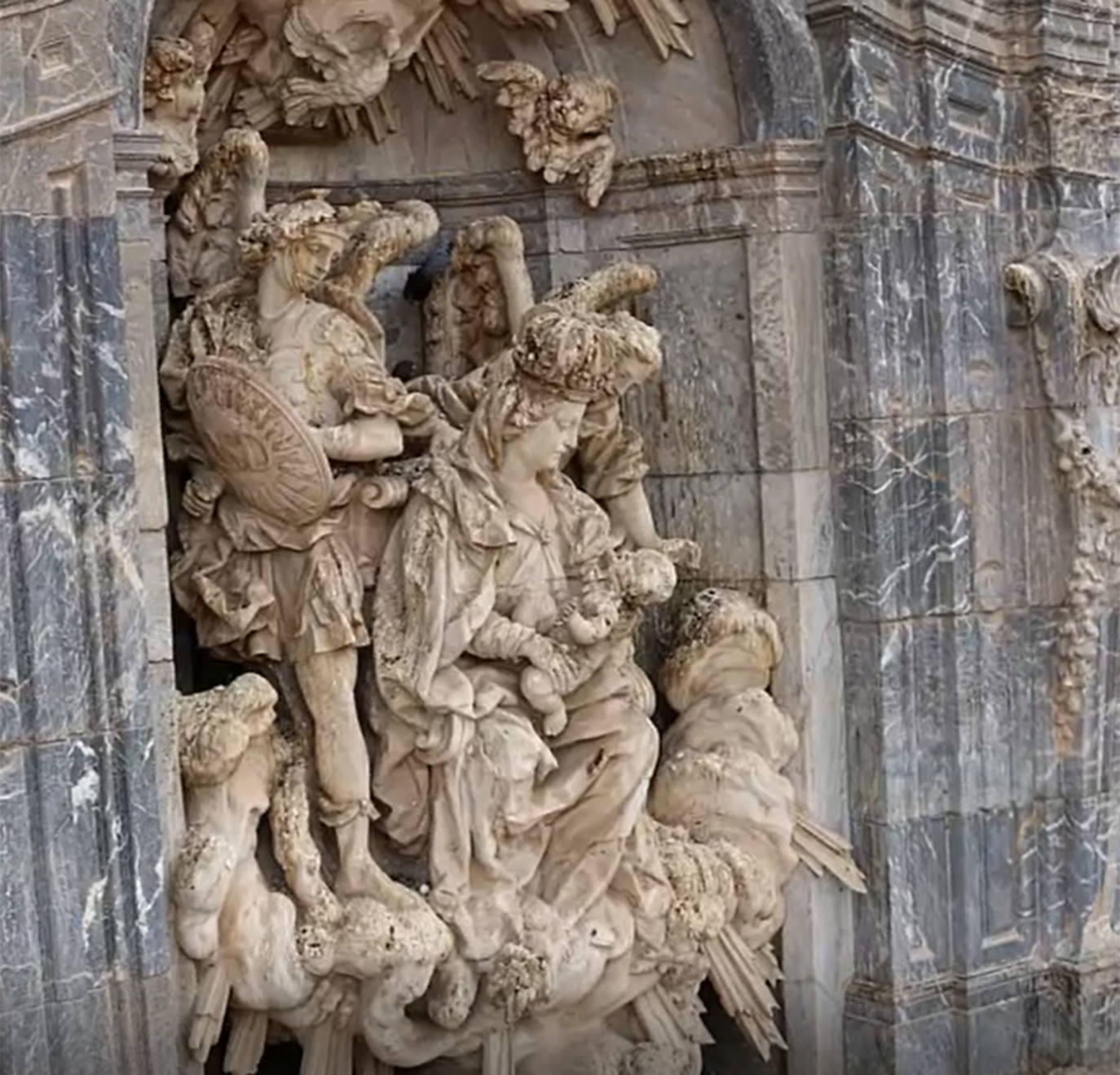 Fotos: La restauración de la fachada de la Catedral de Murcia durará más de diez meses