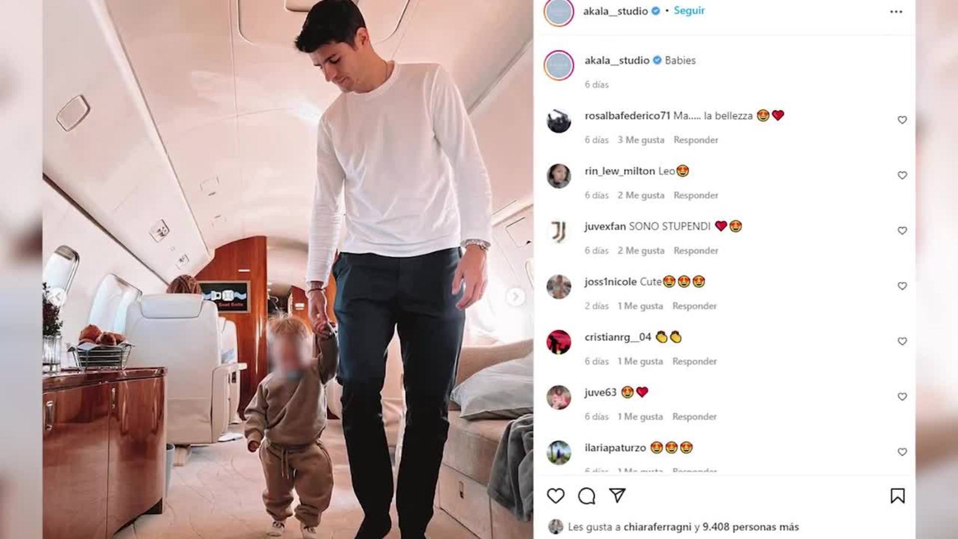 Alice Campello y Álvaro Morata disfrutan de su última jornada en Dubai