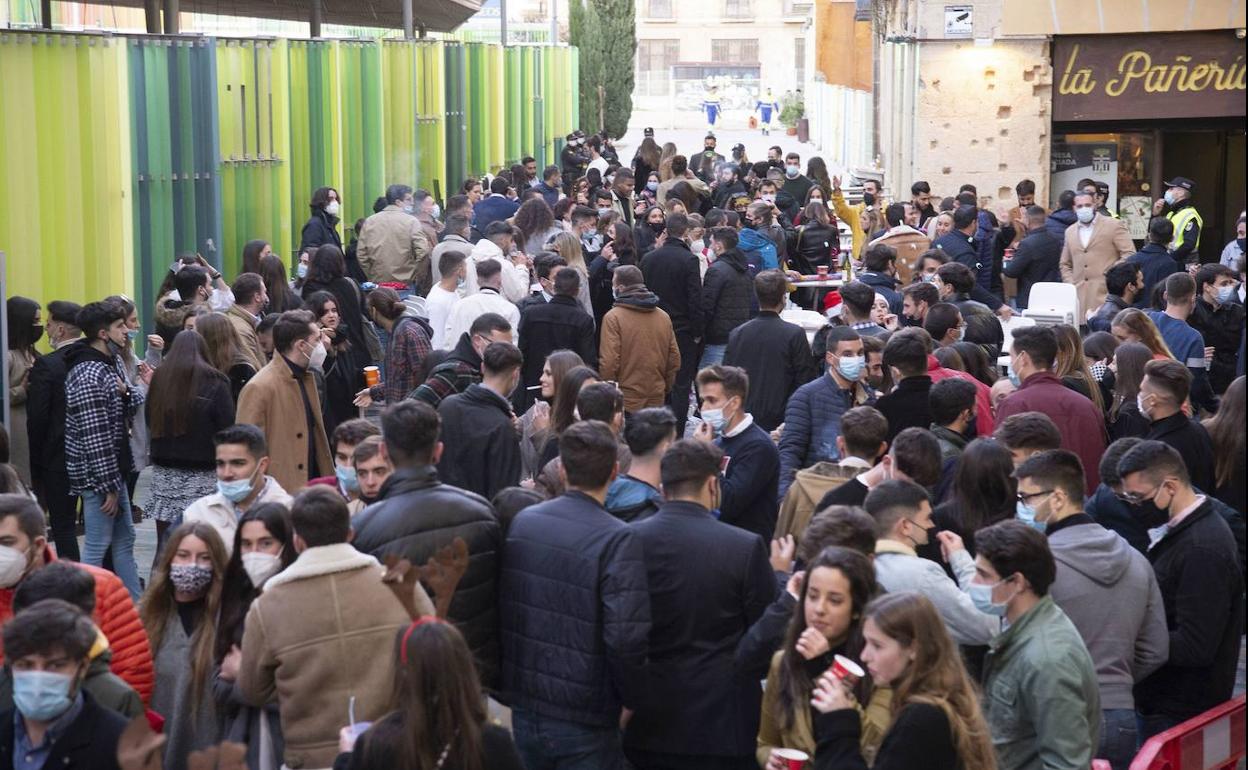 Tardeo en Cartagena durante la pasada Nochebuena.
