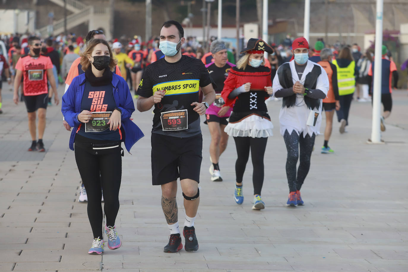 Fotos: El ambiente en la San Silvestre de Cartagena 2021, en imágenes
