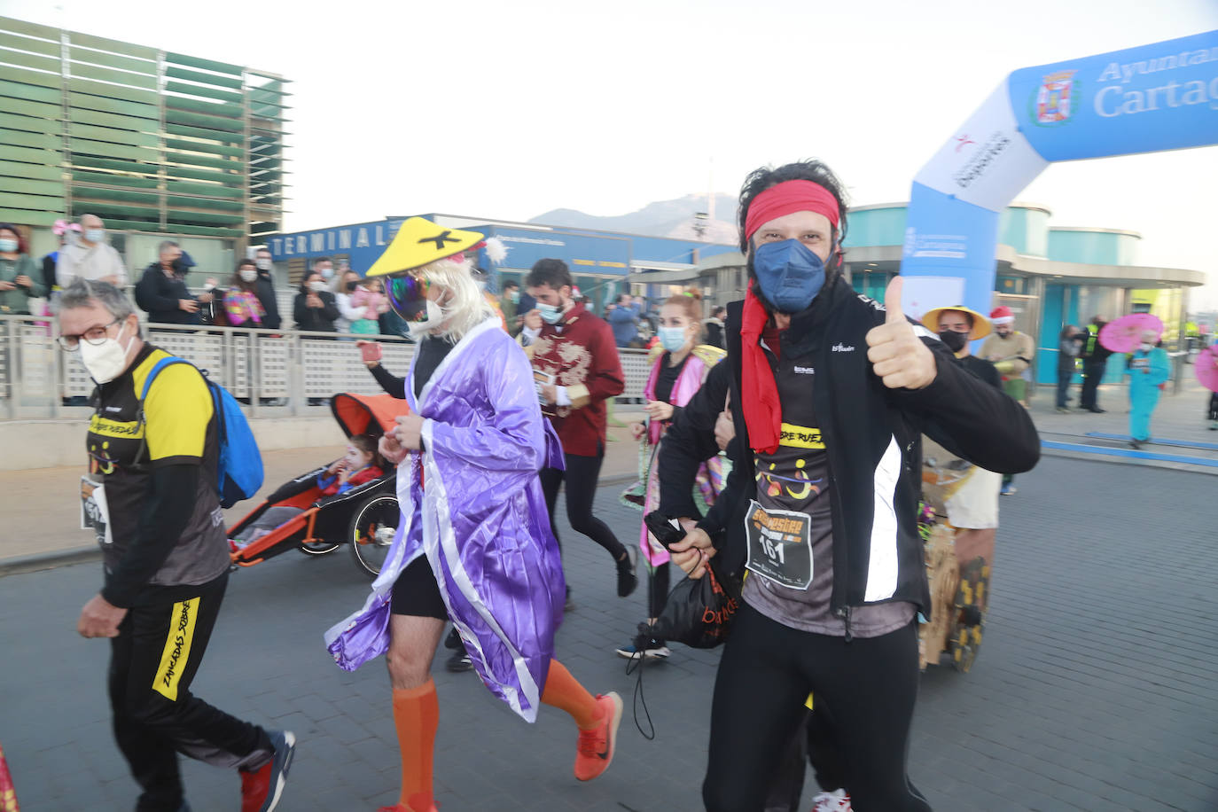 Fotos: El ambiente en la San Silvestre de Cartagena 2021, en imágenes