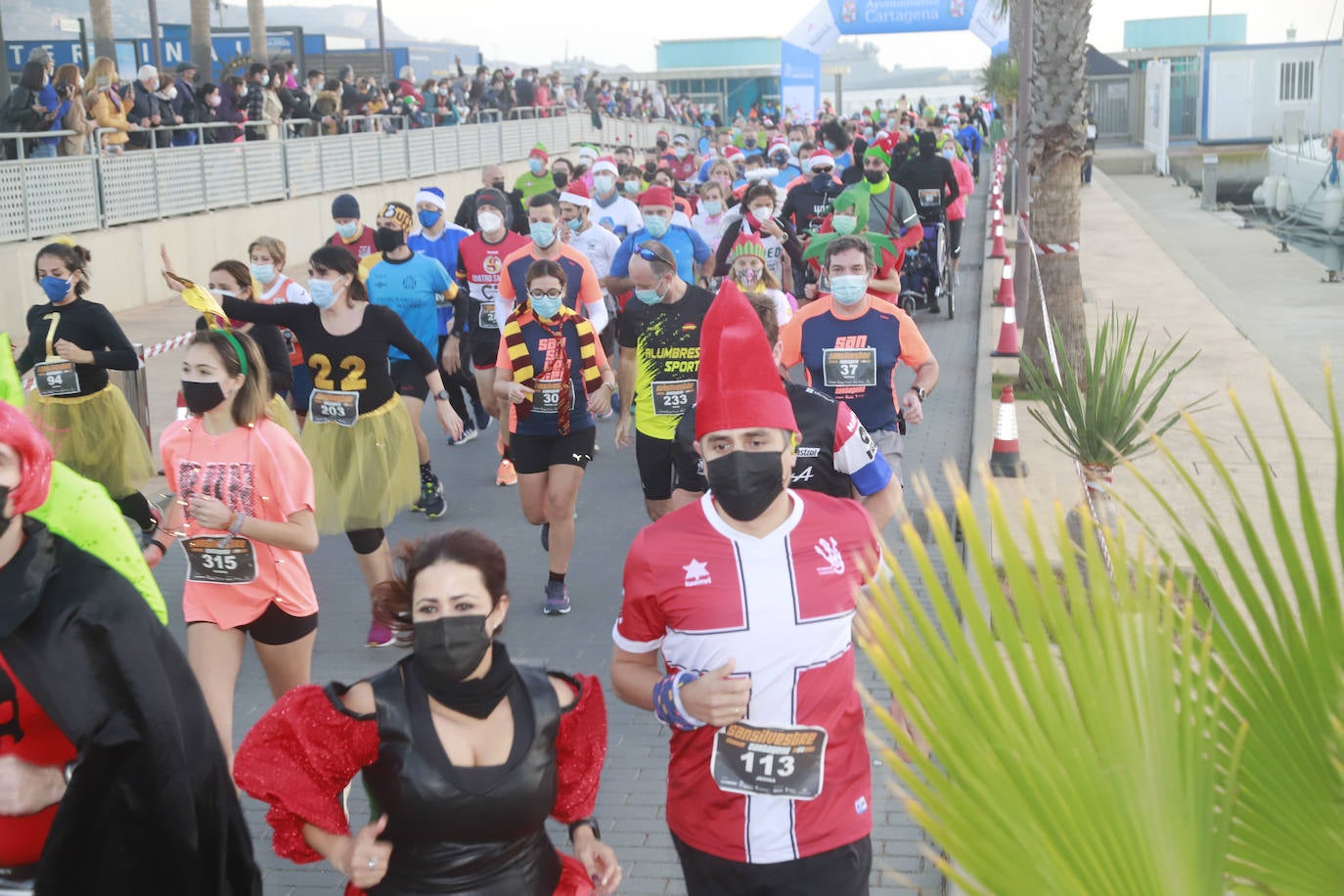 Fotos: El ambiente en la San Silvestre de Cartagena 2021, en imágenes