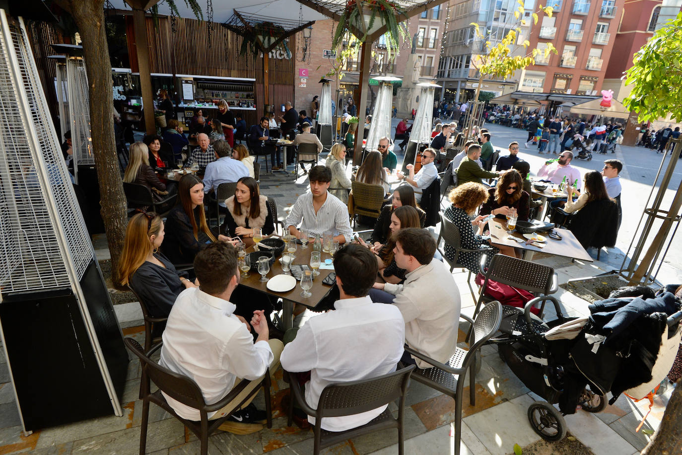Fotos: Murcia llena las terrazas en una &#039;Tardevieja&#039; primaveral