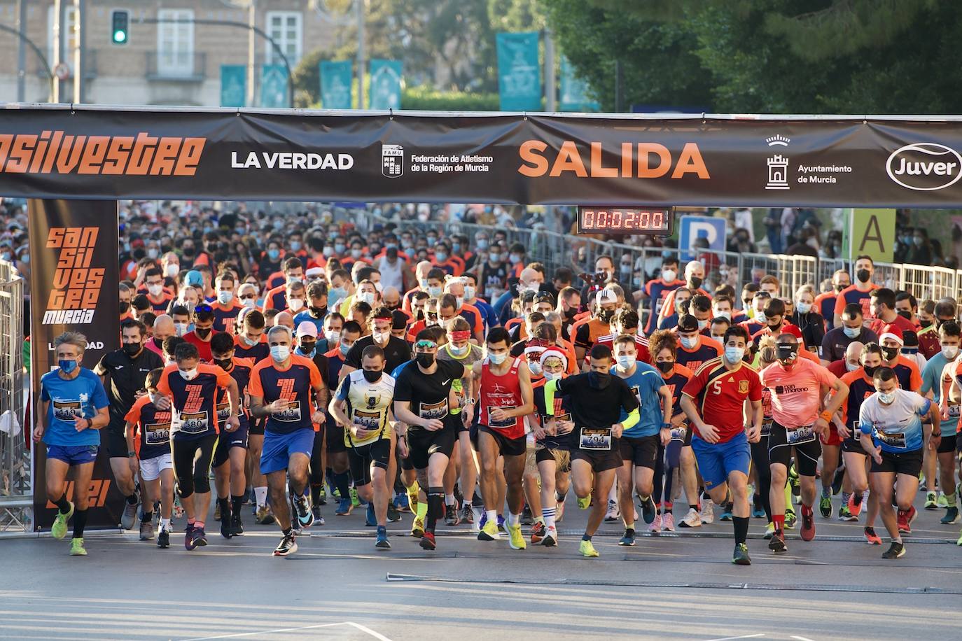 Fotos: Salida de la San Silvestre de Murcia 2021