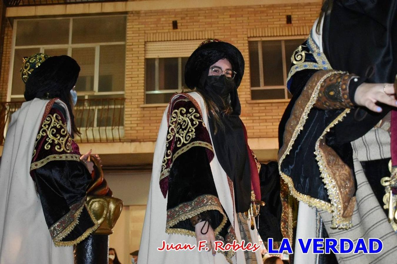 El Cortejo Real que precedía a las carrozas del Melchor, Gaspar y Baltasar, estaba compuesto por distintas carrozas, espectáculos musicales y personajes de fantasía. La Policía Local y el Cuerpo de Bomberos abrieron el recorrido, seguidos de Dafne Dance Academy, Goofy & Donald, Club Gymca VeraCruz, La Sirenita, Academia de Baile EDIG, Pinocho, Escuela de Baile de la Concejalía de Deportes, Las Mariposas, Escuela de Baile Ana, La Bella y la Bestia, la Guardia de Darth Vader y la Banda de Música La Compañía.
