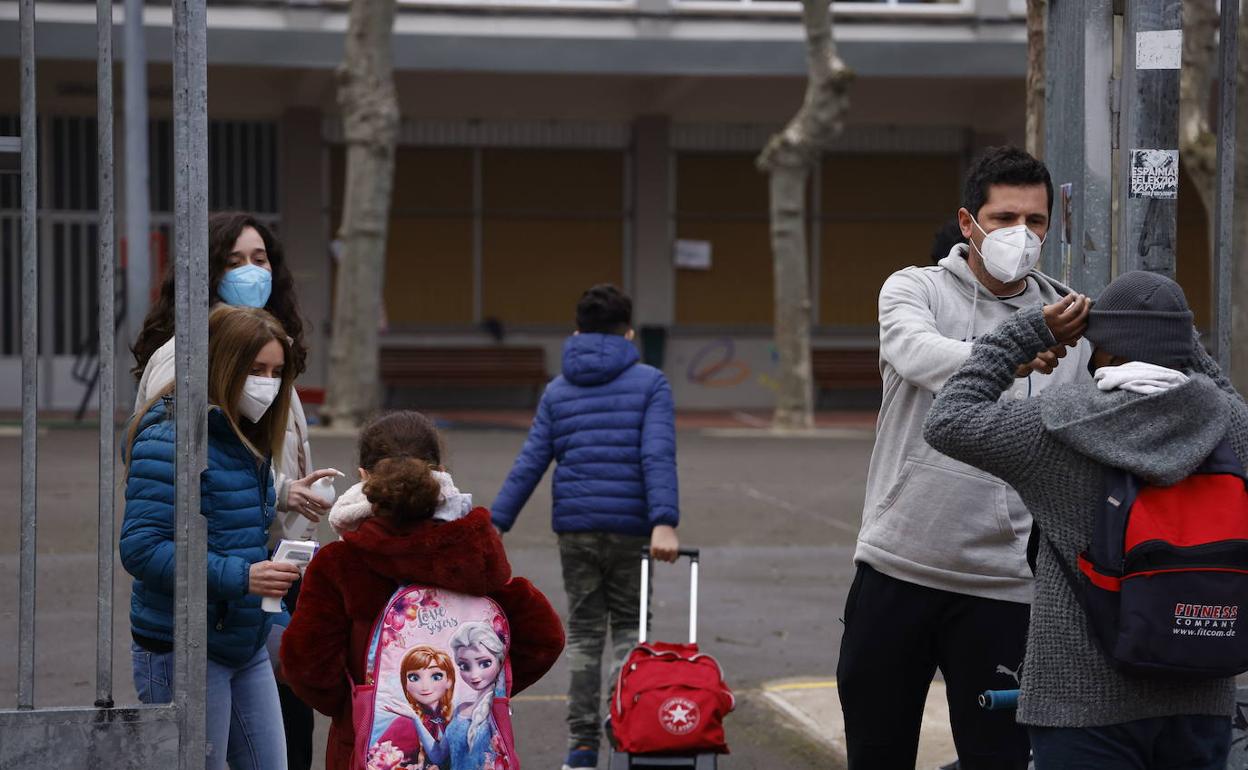 Control de temperatura en un colegio de Bilbao. 