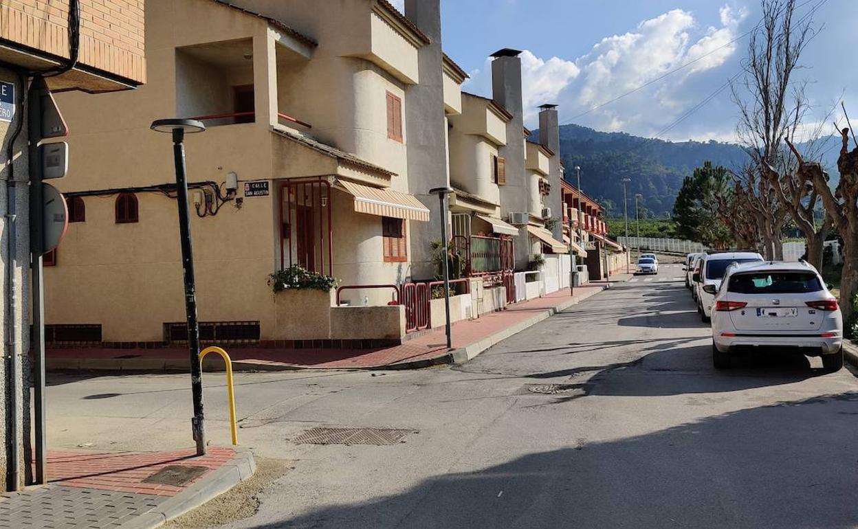 Calle Nieves Viudes de Beniaján donde se produjo el suceso.