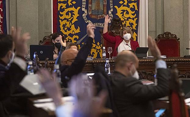 Galería. Las imágenes del Pleno de Cartagena.