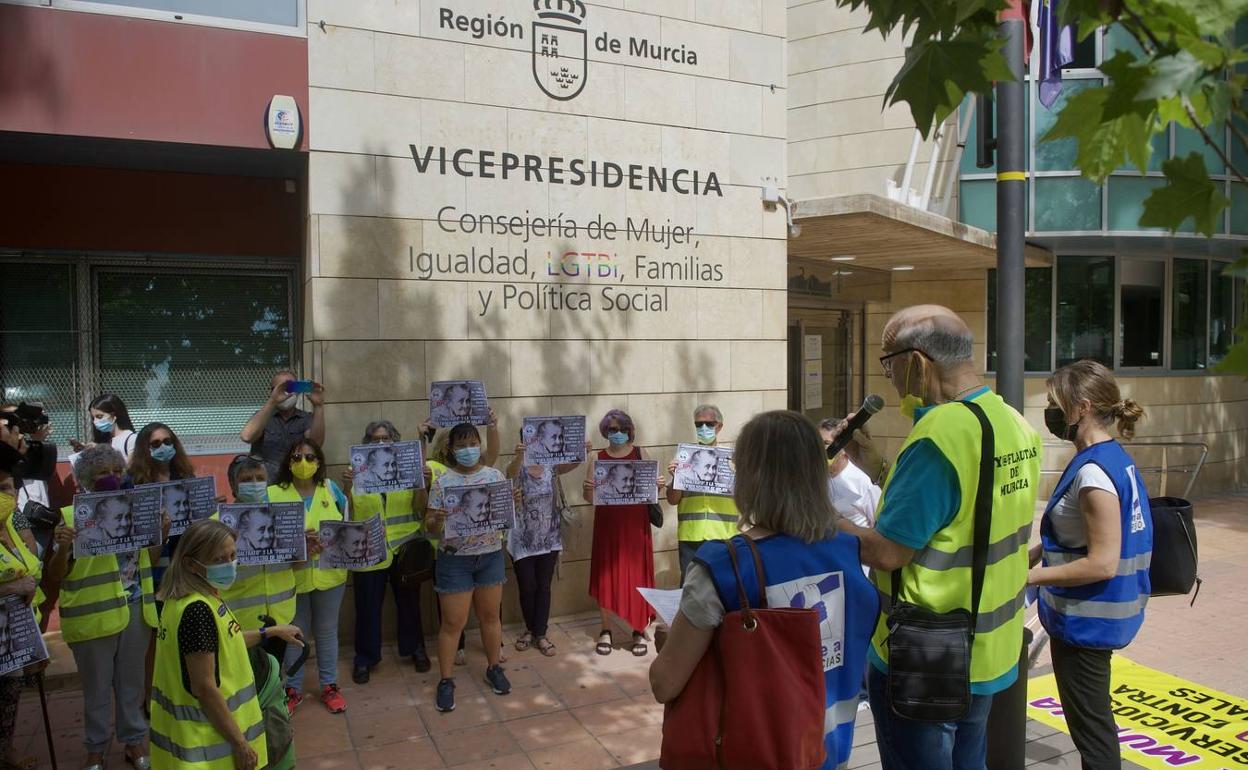 Imagen de archivo de una protesta contra Política Social. 