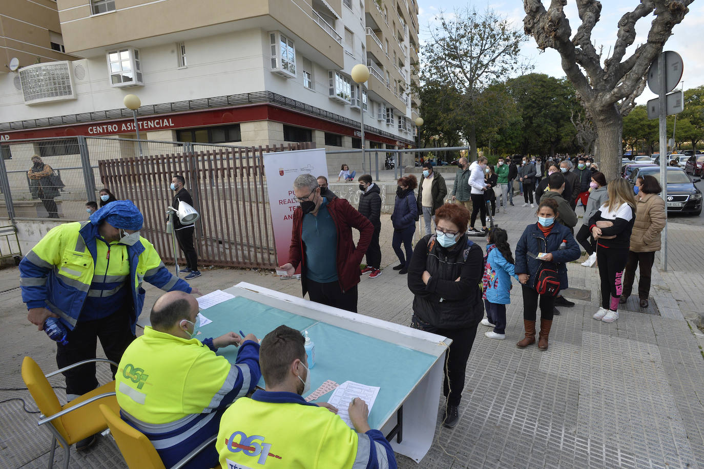 Fotos: Test de antígenos en el centro de salud de San Andrés de Murcia