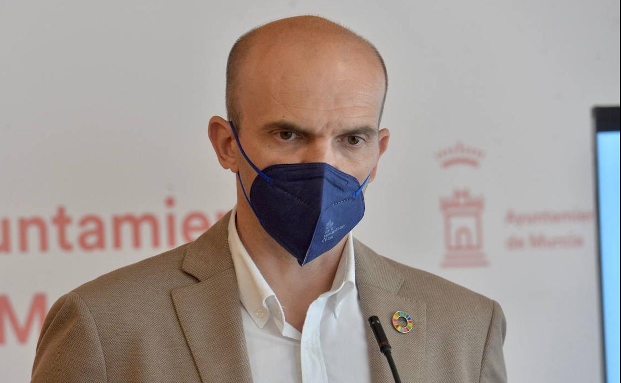 Enrique Lorca, portavoz del PSOE en el Ayuntamiento de Murcia, en una fotografía de archivo. 