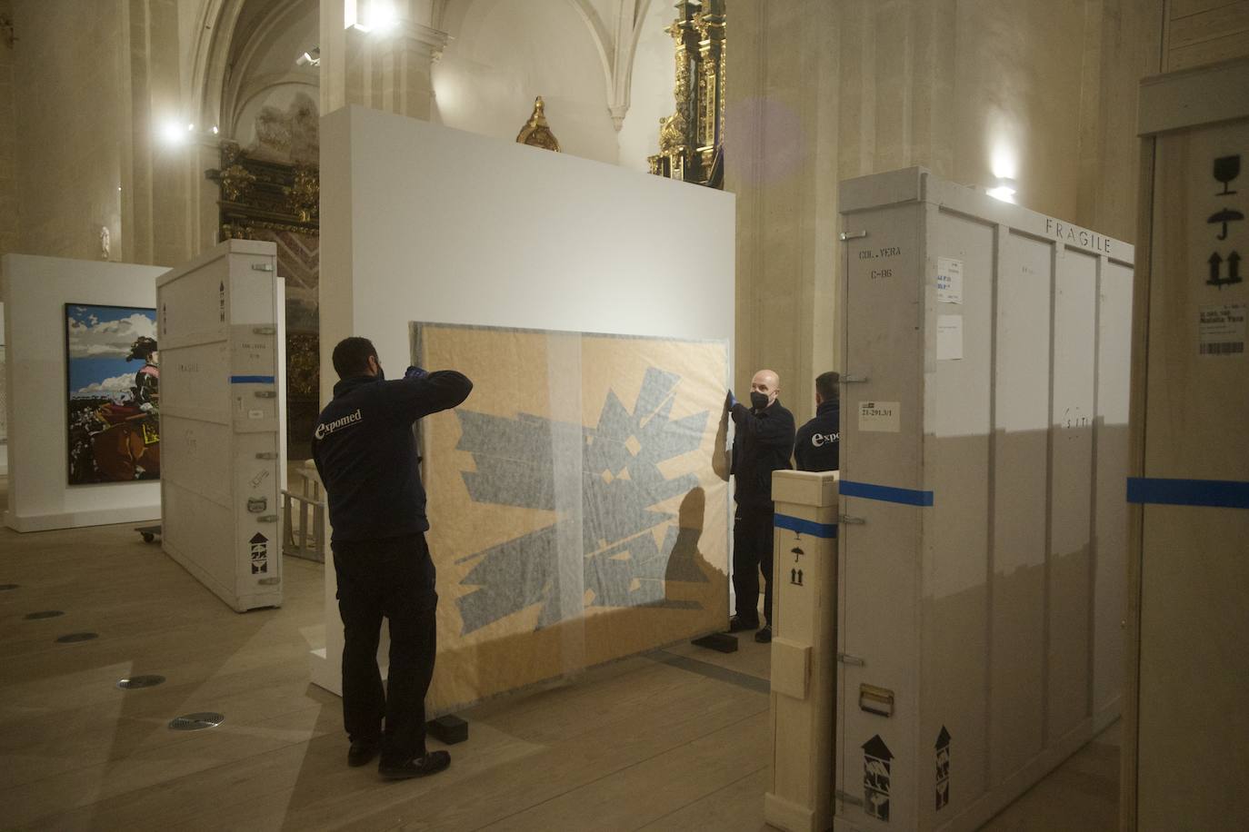 Fotos: Montaje de la exposición &#039;Atlas, coordenadas e identidades en la colección Mariano Yera&#039;