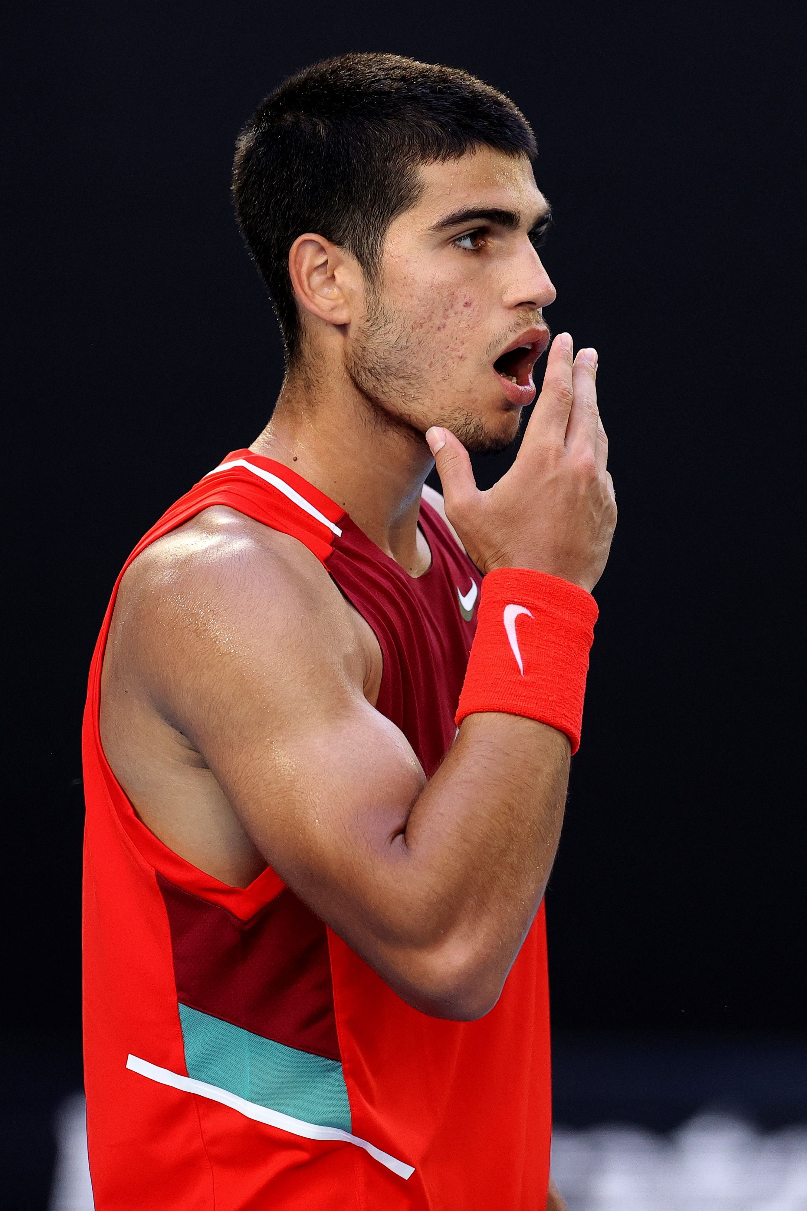 Fotos: El partido entre Carlos Alcaraz y Mateo Berrettini del Open de Australia, en imágenes