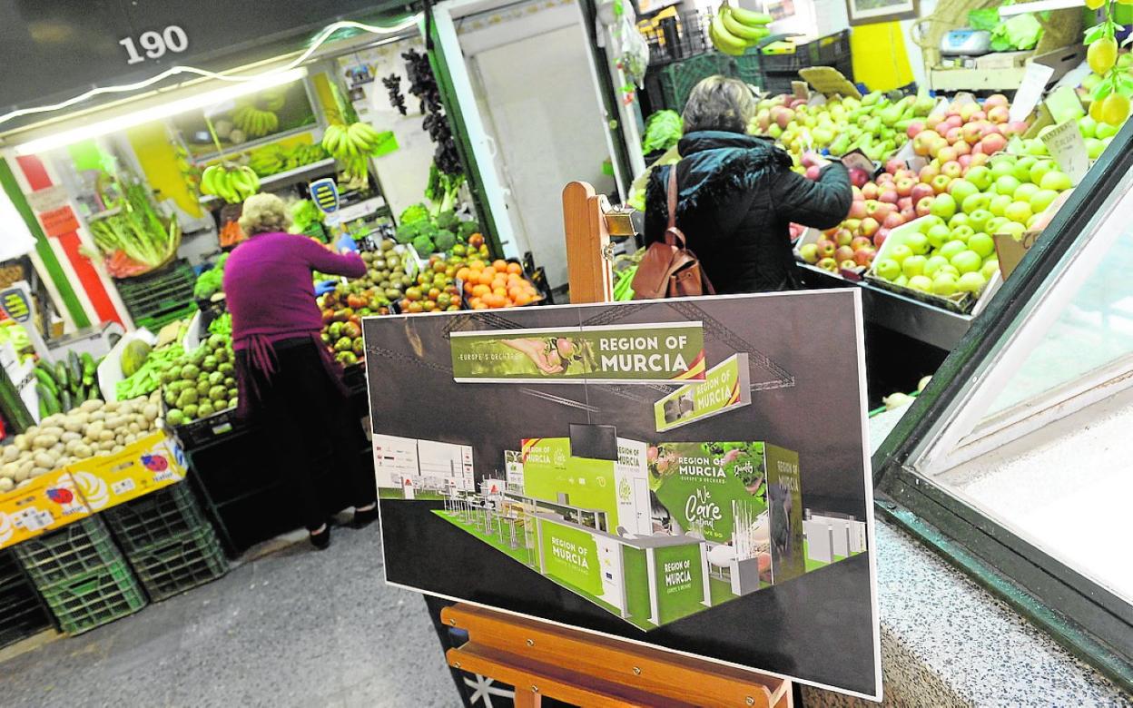 Expositor de la Región en la Fruit Logistica de Berlín de 2020. La feria se ha retrasado este año. 