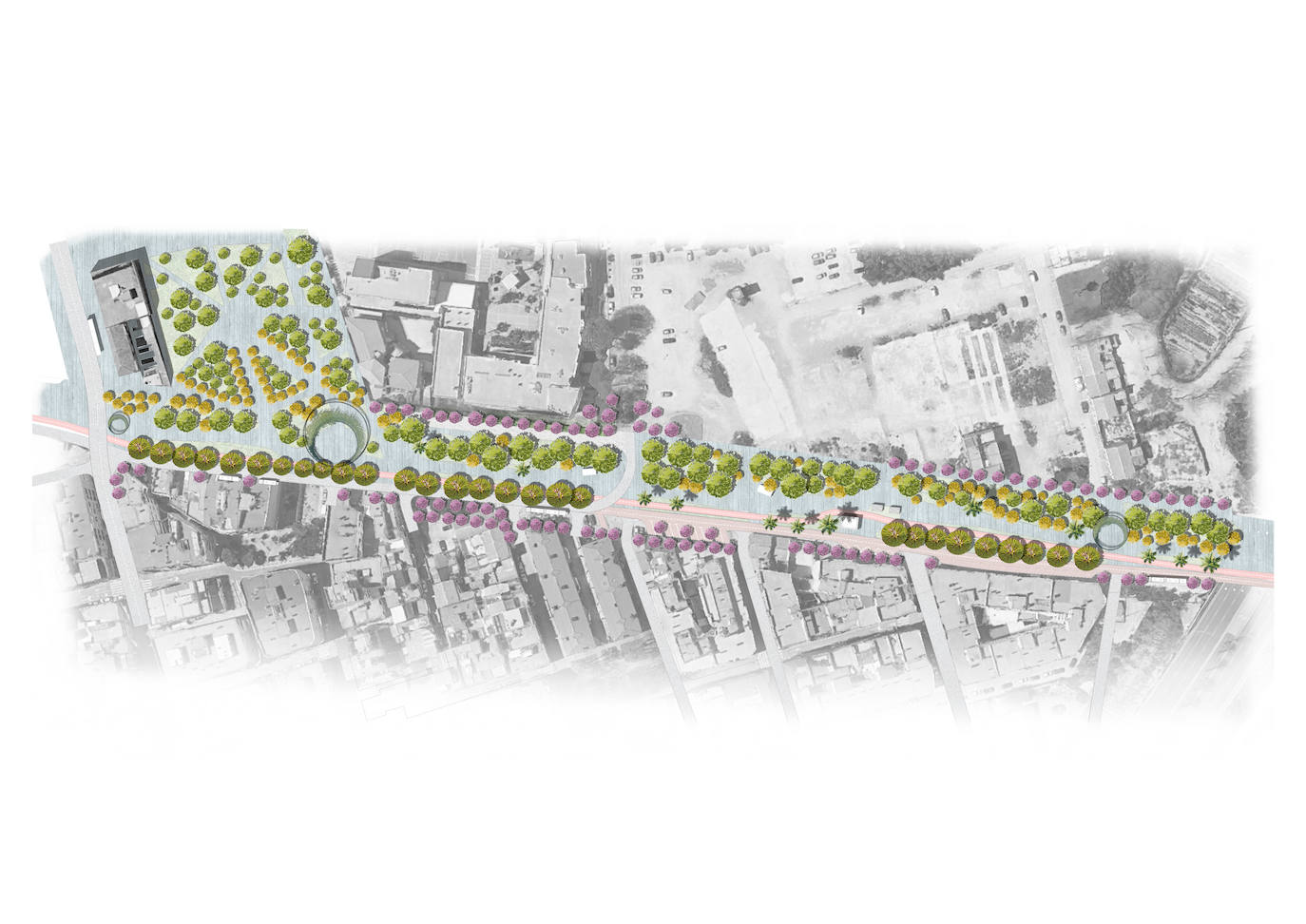 Fotos: Proyecto de peatonalización del bulevar de la Conexión Sur