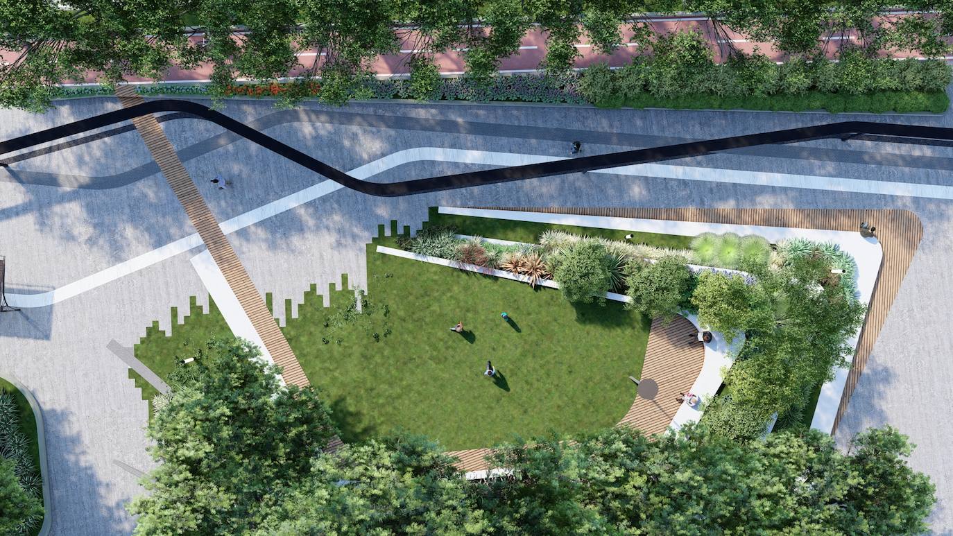 Fotos: Proyecto de peatonalización del bulevar de la Conexión Sur