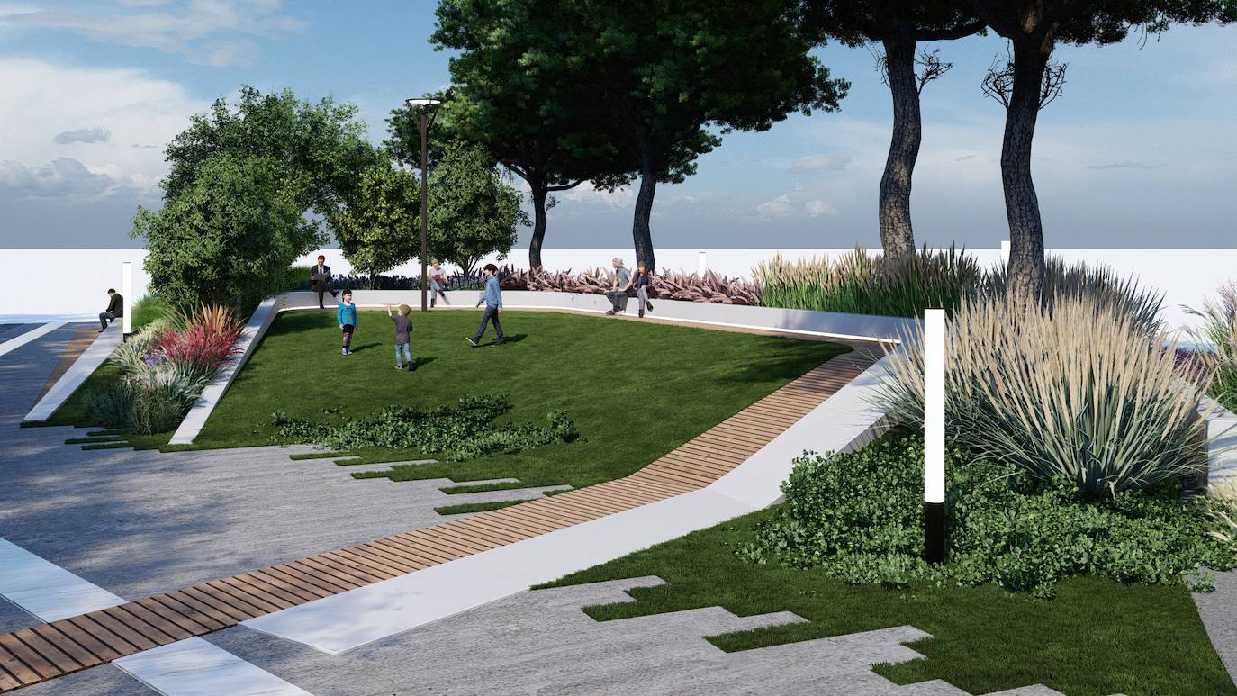 Fotos: Proyecto de peatonalización del bulevar de la Conexión Sur