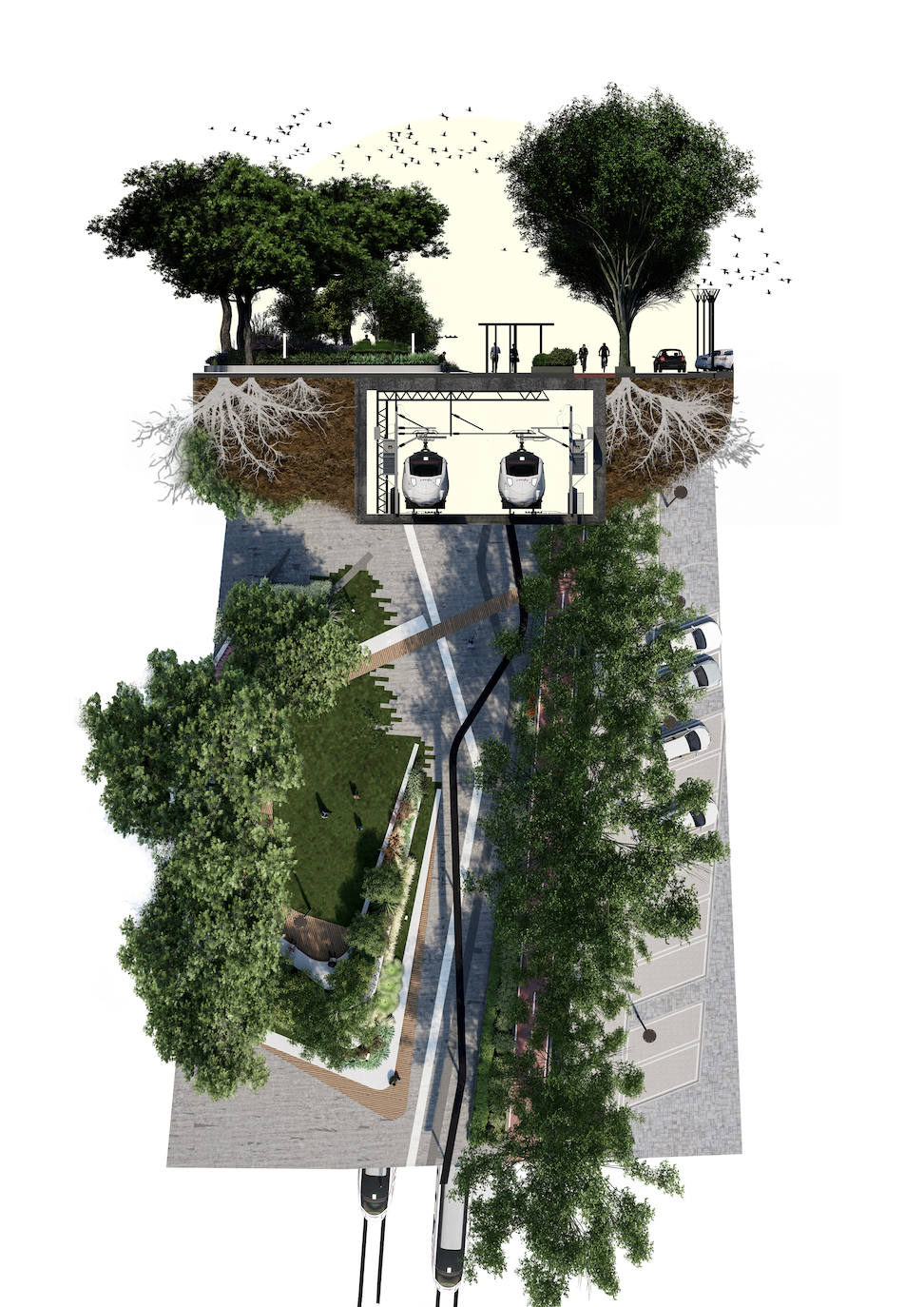 Fotos: Proyecto de peatonalización del bulevar de la Conexión Sur