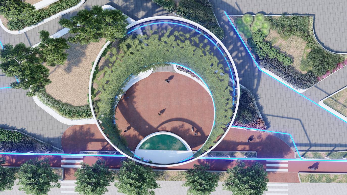 Fotos: Proyecto de peatonalización del bulevar de la Conexión Sur