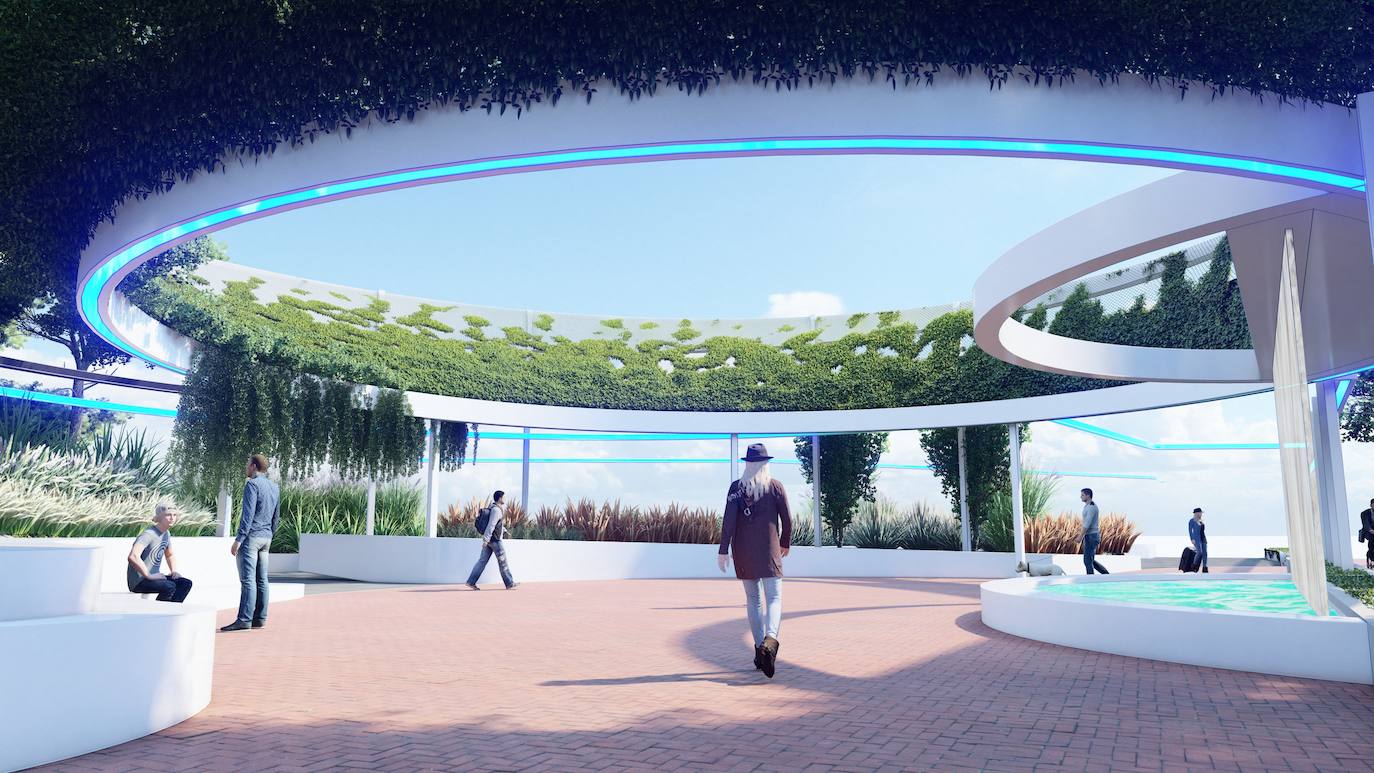 Fotos: Proyecto de peatonalización del bulevar de la Conexión Sur