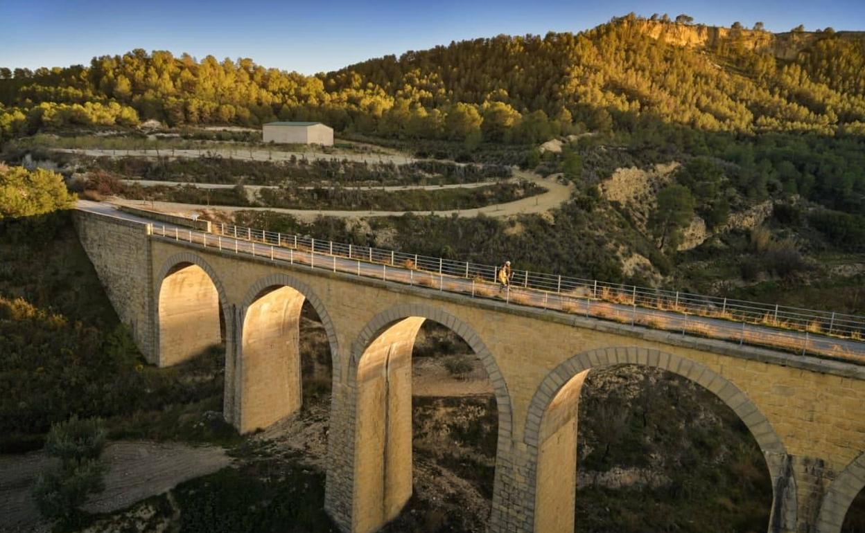 La Vía Verde del Noroeste, entre Murcia y Caravaca de la Cruz. 