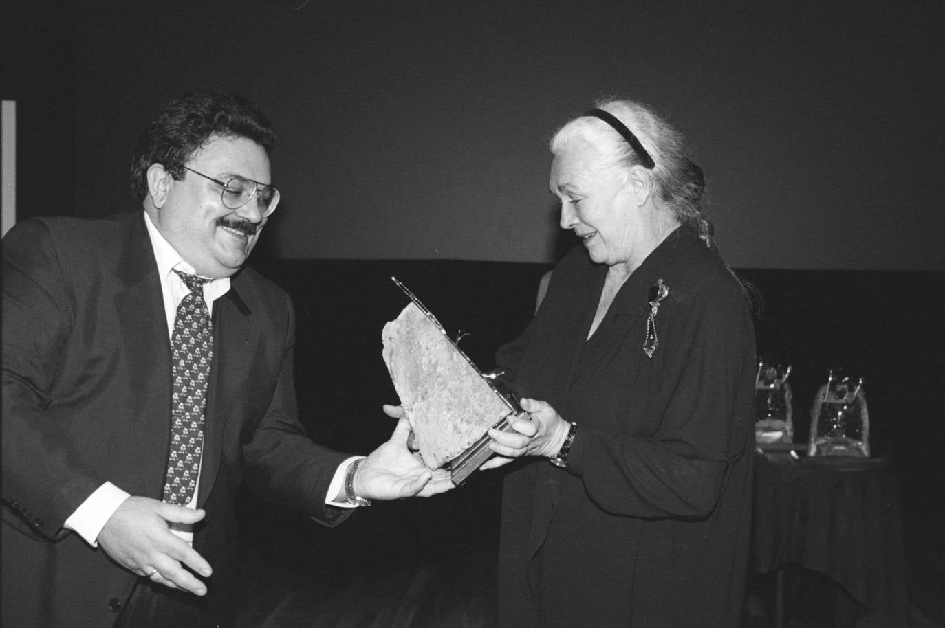 Durante la entrega de premios Los mejores de LA VERDAD. 1997 