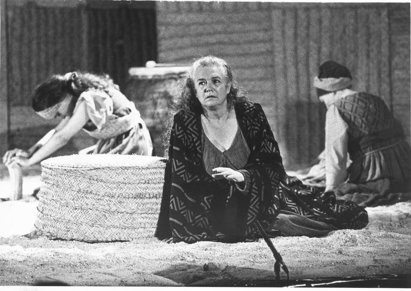 Margarita Lozano en la obra teatral 'Hécuba'. 1996