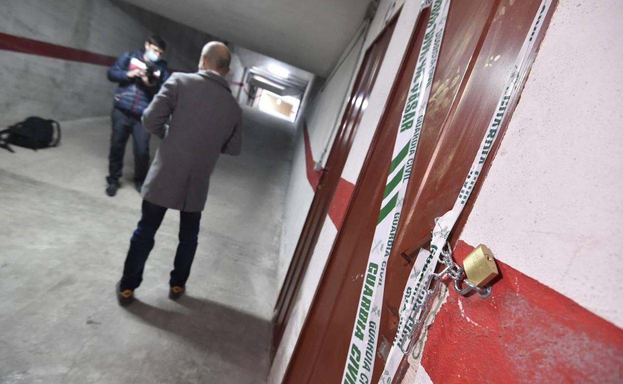 Trastero en el que se ha encontrado el cuerpo de la víctima.