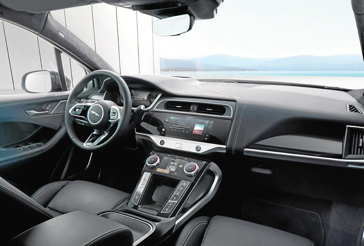 Interior del nuevo Jaguar I-Pace. 