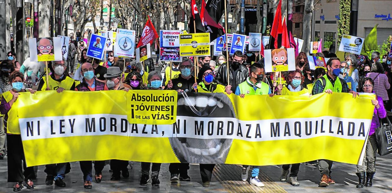 Protesta contra la 'ley Mordaza'