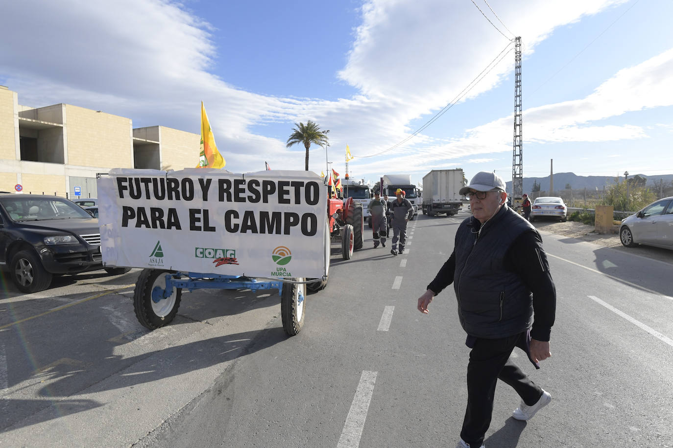 Fotos: Los agricultores salen a la calle en Murcia por la mejora del sector