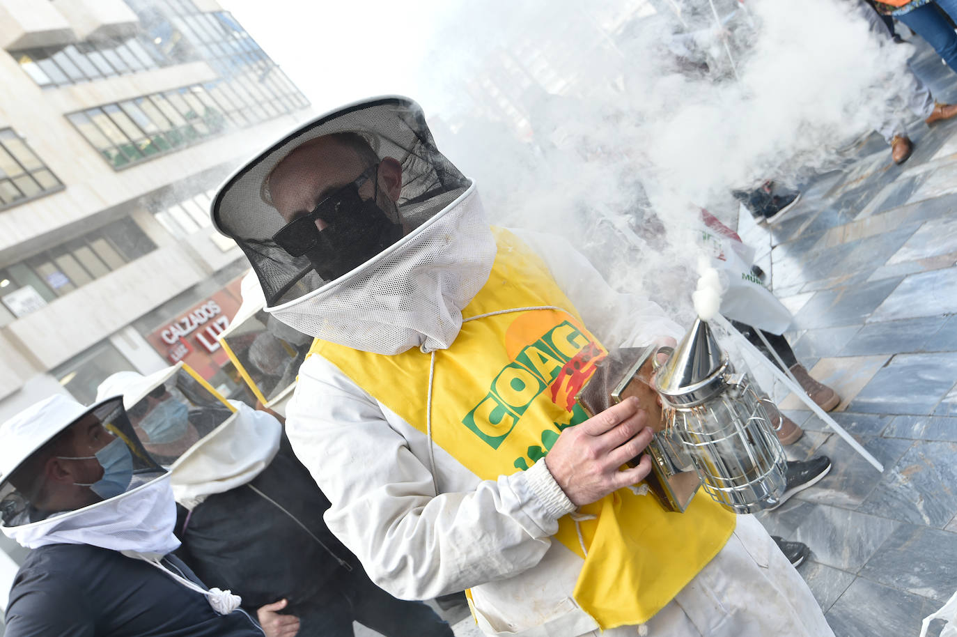 Fotos: Los agricultores salen a la calle en Murcia por la mejora del sector