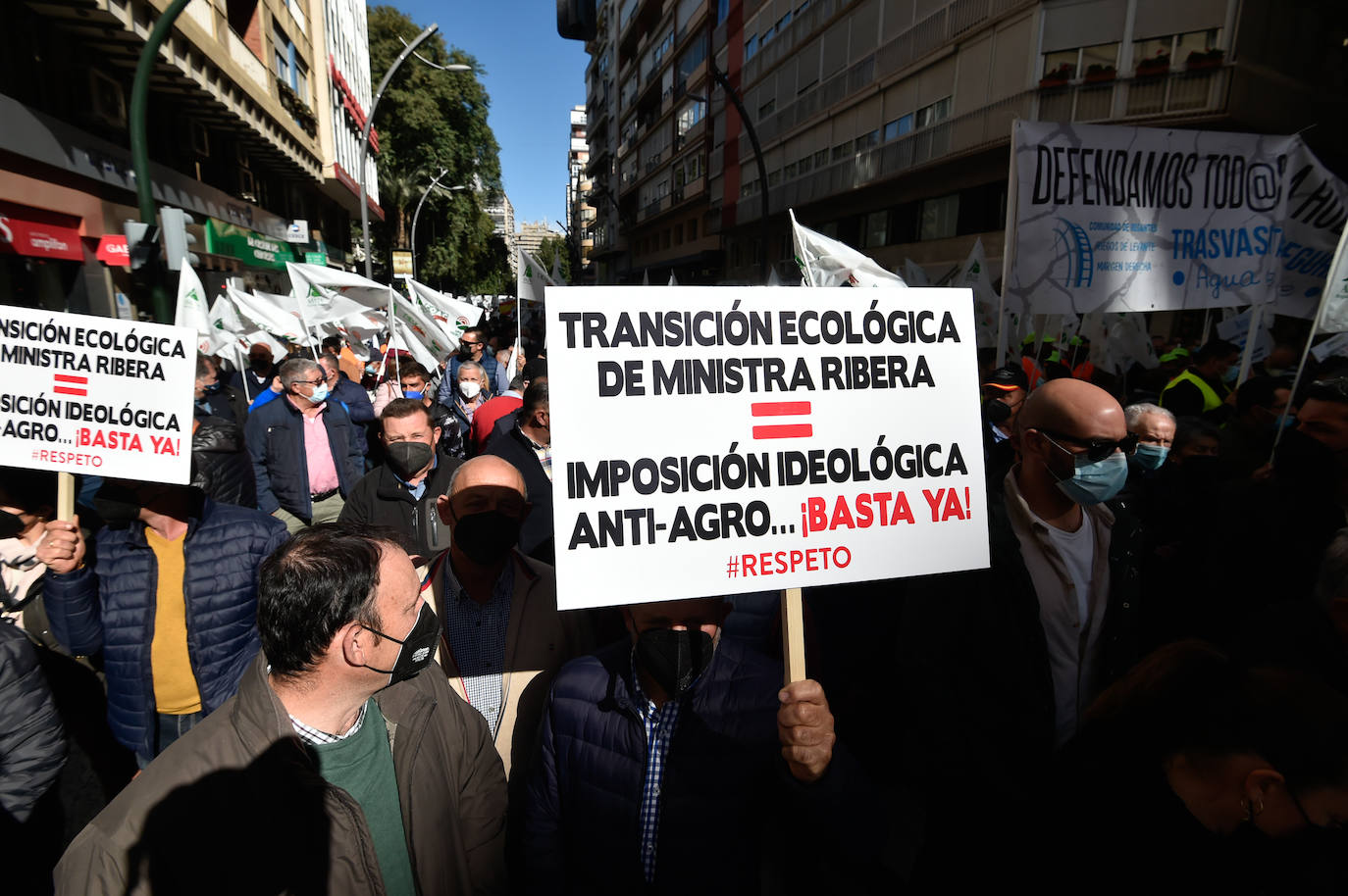 Fotos: Los agricultores salen a la calle en Murcia por la mejora del sector