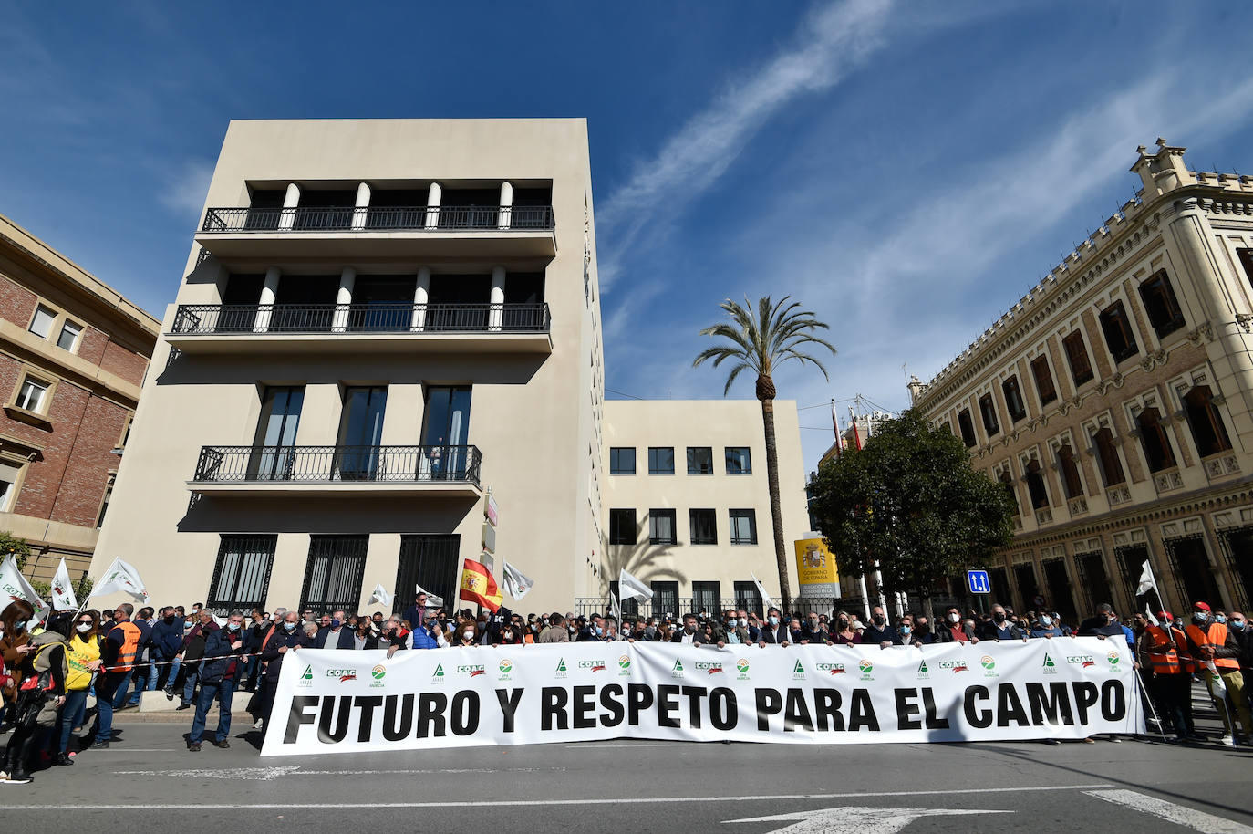 Fotos: Los agricultores salen a la calle en Murcia por la mejora del sector