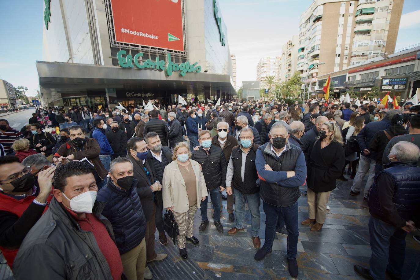 Fotos: Los agricultores salen a la calle en Murcia por la mejora del sector