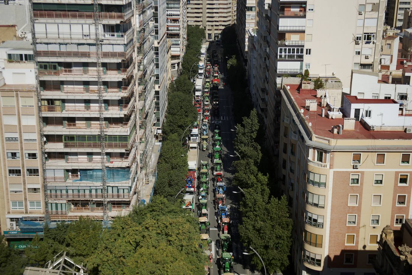Fotos: Más de 500 tractores y camiones toman este miércoles Murcia en la manifestación del campo