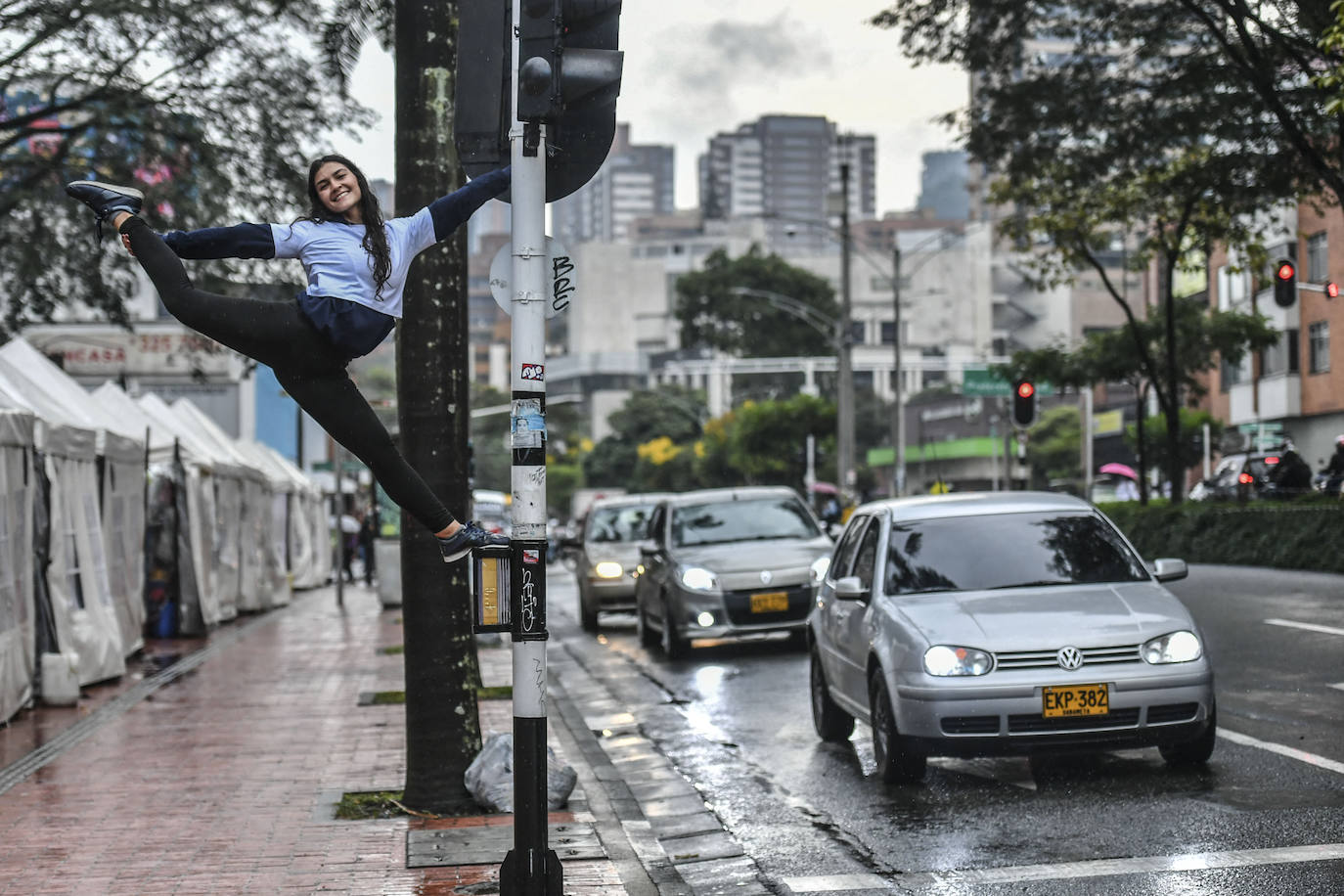 Fotos: &#039;Pole dance&#039; de calle