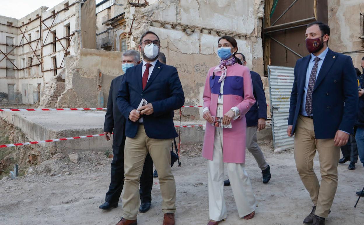 La ministra de Justicia, Pilar Llop, este jueves en Murcia.