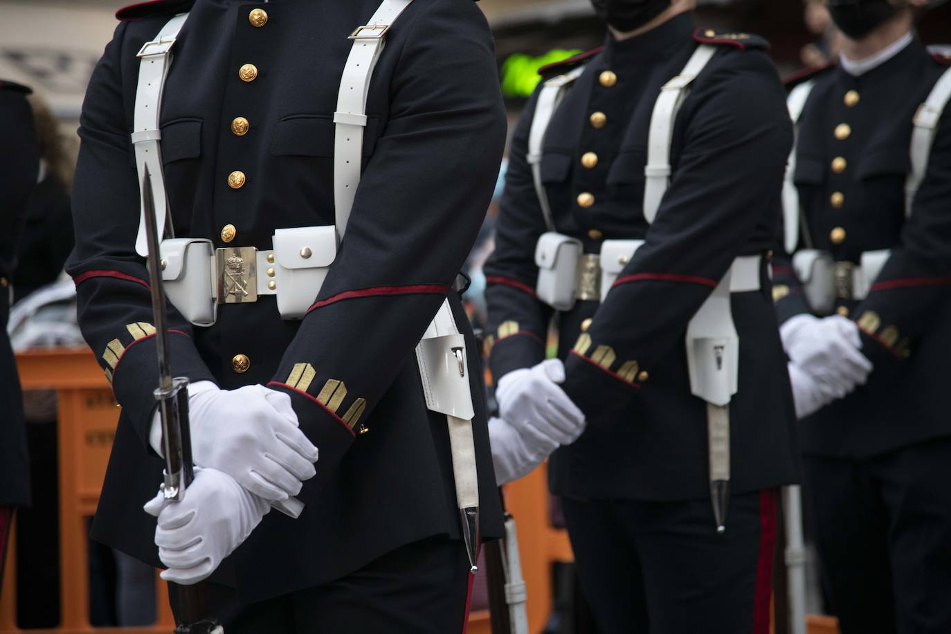 Fotos: Infantería de Marina anticipa la Semana Santa en Cartagena con su piquete