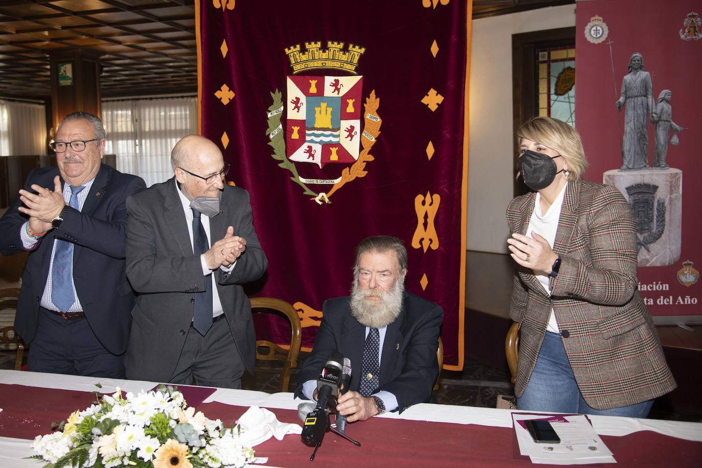 Fotos: El exdirigente del Socorro Fernando Navarro, Procesionista del Año en Cartagena