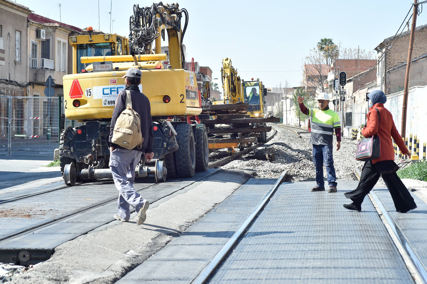 Fotos: Retirada de las vías y de las instalaciones de circulación en Barriomar