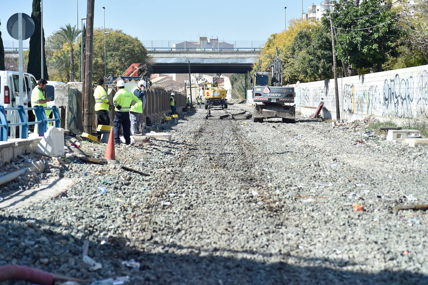 Fotos: Retirada de las vías y de las instalaciones de circulación en Barriomar