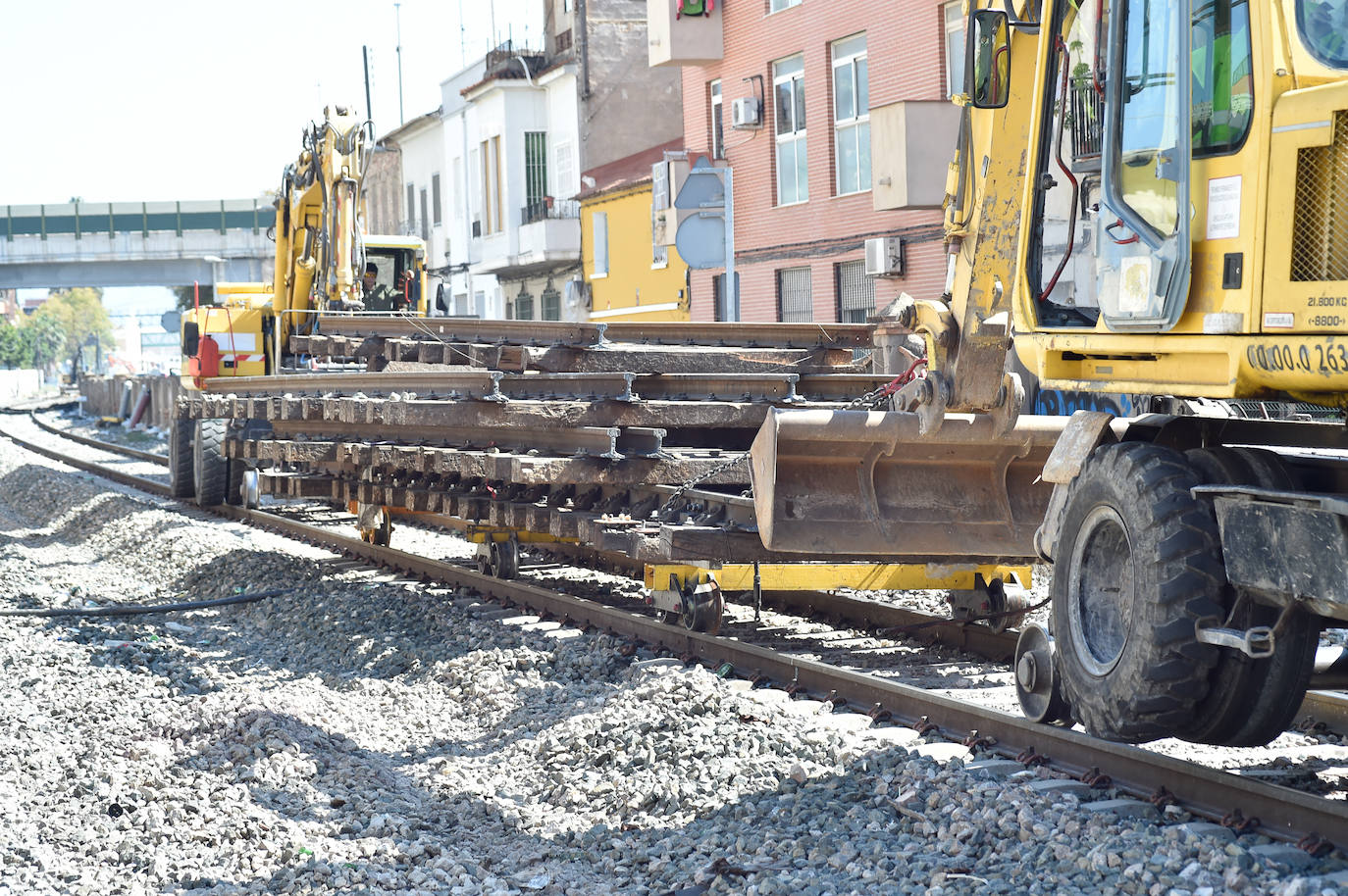 Fotos: Retirada de las vías y de las instalaciones de circulación en Barriomar