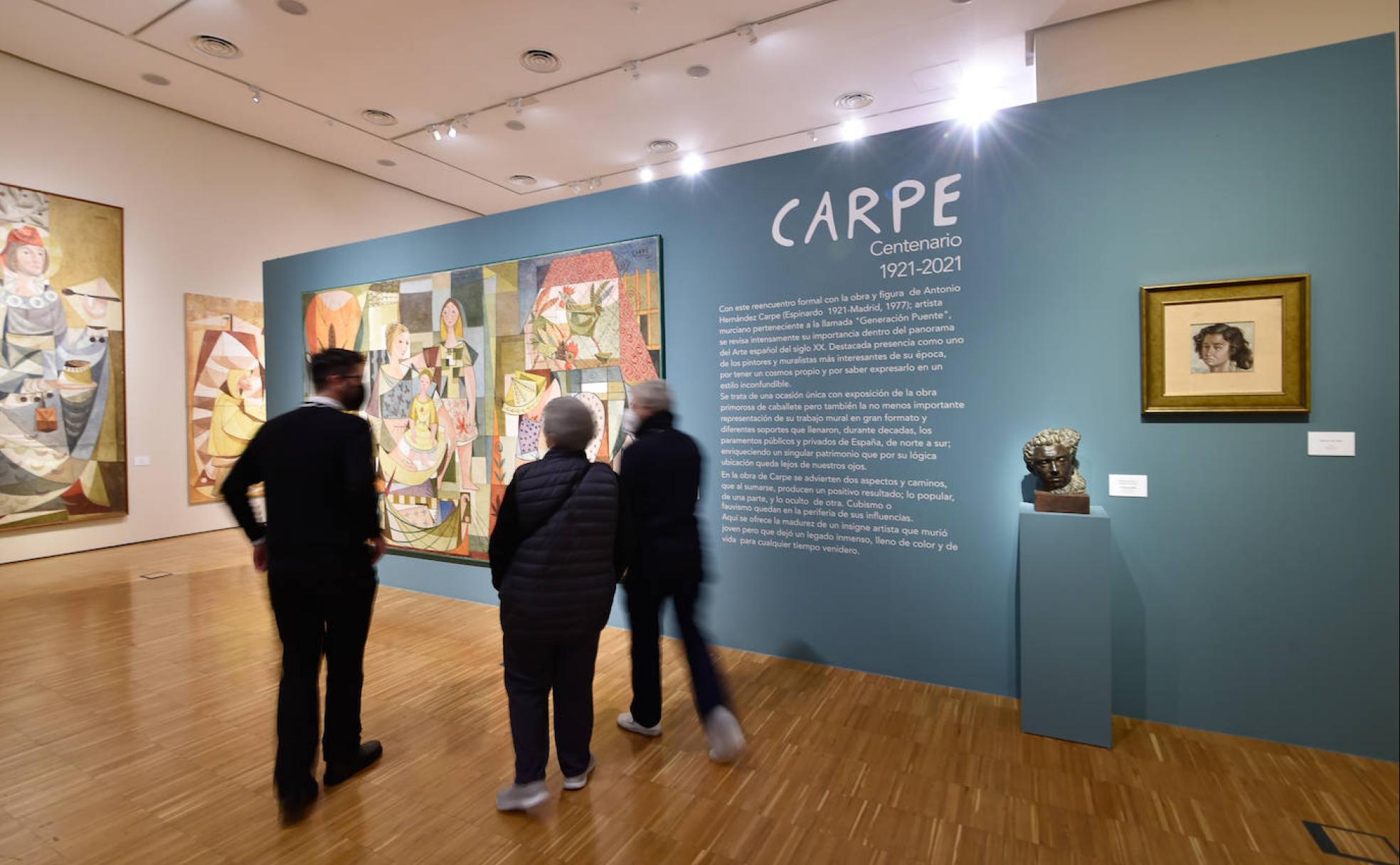 En la planta baja del Mubam hay un retrato del pintor en bronce a la cera perdida por Campillo, y un retrato de su mujer, la trapecista Celina Monterde. 